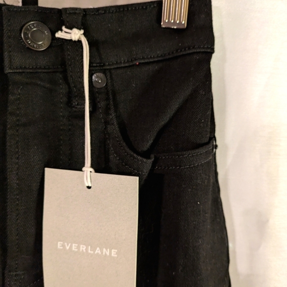 Everlane Black Tall High Rise Skinny Jeans NWT 23 - Picture 4 of 11
